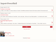 Tablet Screenshot of import-powershell.blogspot.com