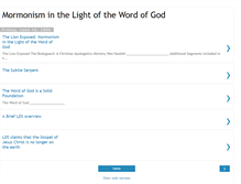 Tablet Screenshot of mormonisminthelight.blogspot.com