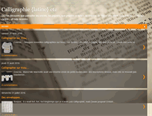 Tablet Screenshot of calligraphieetc.blogspot.com