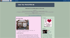 Desktop Screenshot of coloryourworldwithme.blogspot.com