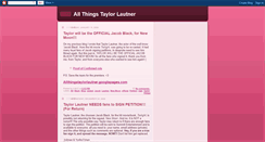 Desktop Screenshot of allthingtaylorlautner.blogspot.com