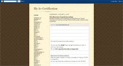 Desktop Screenshot of myapluscert.blogspot.com