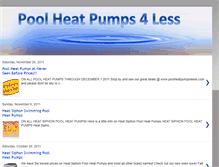 Tablet Screenshot of poolheatpumps4less.blogspot.com