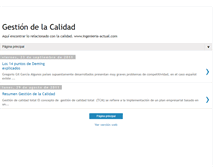 Tablet Screenshot of calidad-actual.blogspot.com