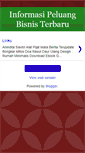 Mobile Screenshot of peluang-bisnisterbaru.blogspot.com