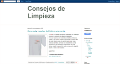 Desktop Screenshot of consejosdelimpieza.blogspot.com