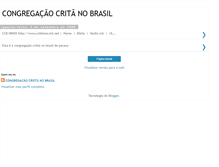 Tablet Screenshot of ccbcongregacaonobrasil.blogspot.com