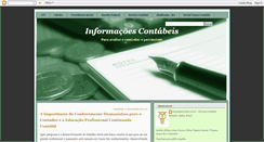 Desktop Screenshot of informacoescontabeis.blogspot.com