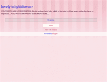 Tablet Screenshot of lovelybabykidswear.blogspot.com