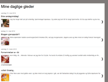 Tablet Screenshot of minedagligegleder.blogspot.com