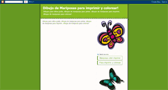 Desktop Screenshot of dibujodemariposasparacolorear.blogspot.com