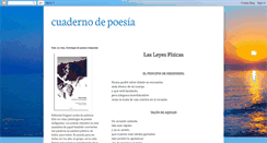 Desktop Screenshot of cuadernopoesia.blogspot.com