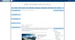 Desktop Screenshot of masviajerosquenunca.blogspot.com