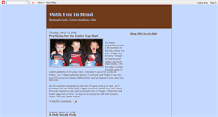 Desktop Screenshot of createwithyouinmind.blogspot.com