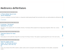 Tablet Screenshot of medtronics-defibrillators.blogspot.com