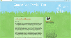 Desktop Screenshot of graciescrapresume.blogspot.com