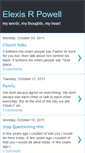 Mobile Screenshot of elexispowell.blogspot.com