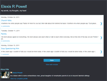 Tablet Screenshot of elexispowell.blogspot.com