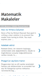 Mobile Screenshot of matematikmakaleler.blogspot.com