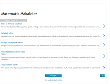 Tablet Screenshot of matematikmakaleler.blogspot.com