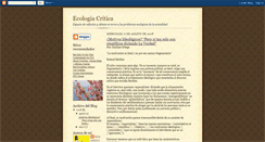 Desktop Screenshot of ecologiacritica.blogspot.com