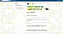 Desktop Screenshot of 1-golf-instruction.blogspot.com