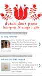 Mobile Screenshot of dutchdoorpress.blogspot.com