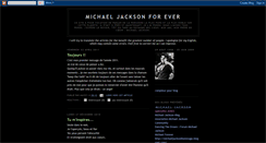 Desktop Screenshot of michaeljacksonforme.blogspot.com