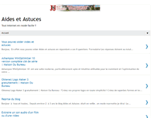 Tablet Screenshot of aidesetastuces.blogspot.com