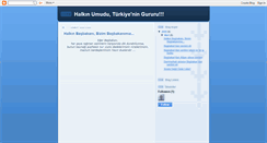 Desktop Screenshot of halkinbasbakani.blogspot.com