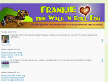 Tablet Screenshot of frankiethewalknrolldog.blogspot.com