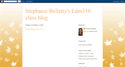 Desktop Screenshot of bellettystephanieedm310.blogspot.com