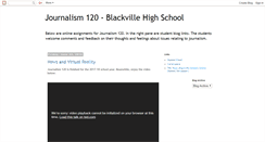 Desktop Screenshot of journalismblackville.blogspot.com
