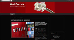 Desktop Screenshot of geekdocrata.blogspot.com