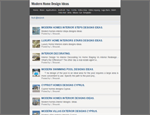 Tablet Screenshot of modern-home-design-ideas.blogspot.com