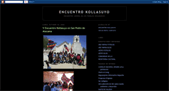 Desktop Screenshot of encuentrokollasuyo.blogspot.com