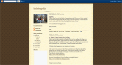 Desktop Screenshot of inintegrity.blogspot.com