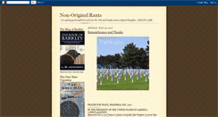 Desktop Screenshot of nonoriginalrants.blogspot.com
