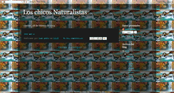 Desktop Screenshot of chicosnaturalistas.blogspot.com