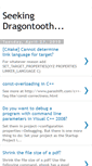 Mobile Screenshot of dragontooth.blogspot.com