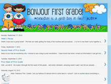 Tablet Screenshot of bonjourfirstgrade.blogspot.com