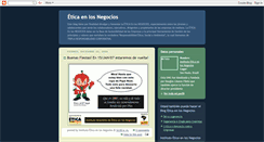 Desktop Screenshot of eticaenlosnegociosespanol.blogspot.com