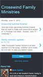 Mobile Screenshot of crosswindfam.blogspot.com