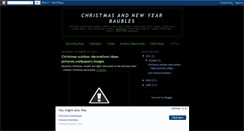 Desktop Screenshot of christmasnewyearbaubles.blogspot.com