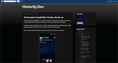 Desktop Screenshot of historify-dev.blogspot.com