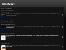Tablet Screenshot of historify-dev.blogspot.com
