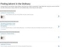 Tablet Screenshot of adventintheordinary.blogspot.com