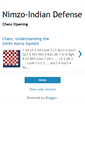 Mobile Screenshot of chessnimzoindiandefense.blogspot.com