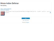 Tablet Screenshot of chessnimzoindiandefense.blogspot.com