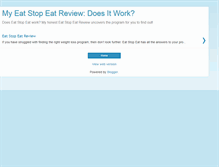 Tablet Screenshot of myeatstopeatreview.blogspot.com